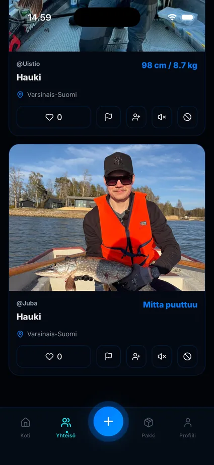 Uistion yhteisönäkymä